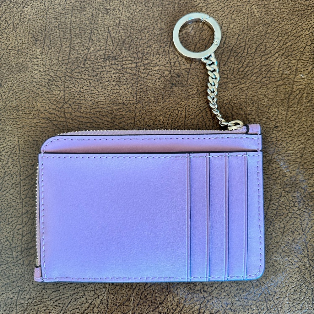 Kate Spade key chain light pink wallet